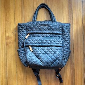 MZ Wallace Quilted Black Backpack